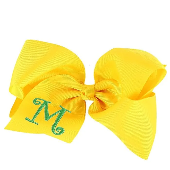 12 Pack Monogrammable Hair Bows