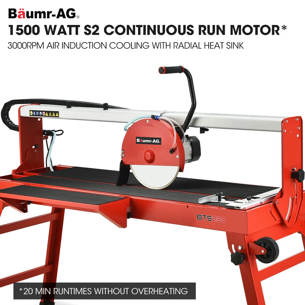 1500W Wet Tile Saw with 300mm Diamond Blade, Stand - Baumr-AG