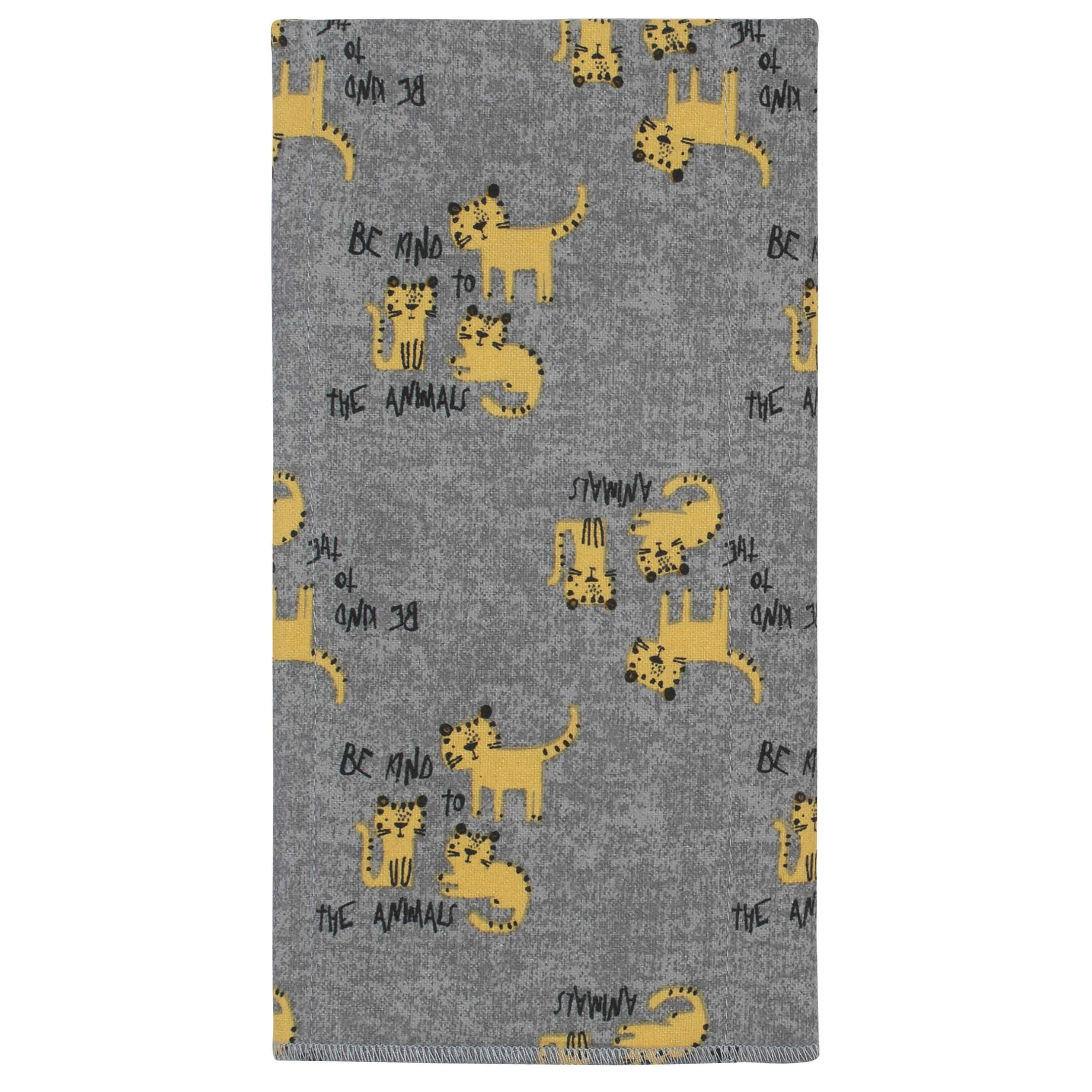 4-Pack Baby Boys Tiger Flannel Burp Cloths