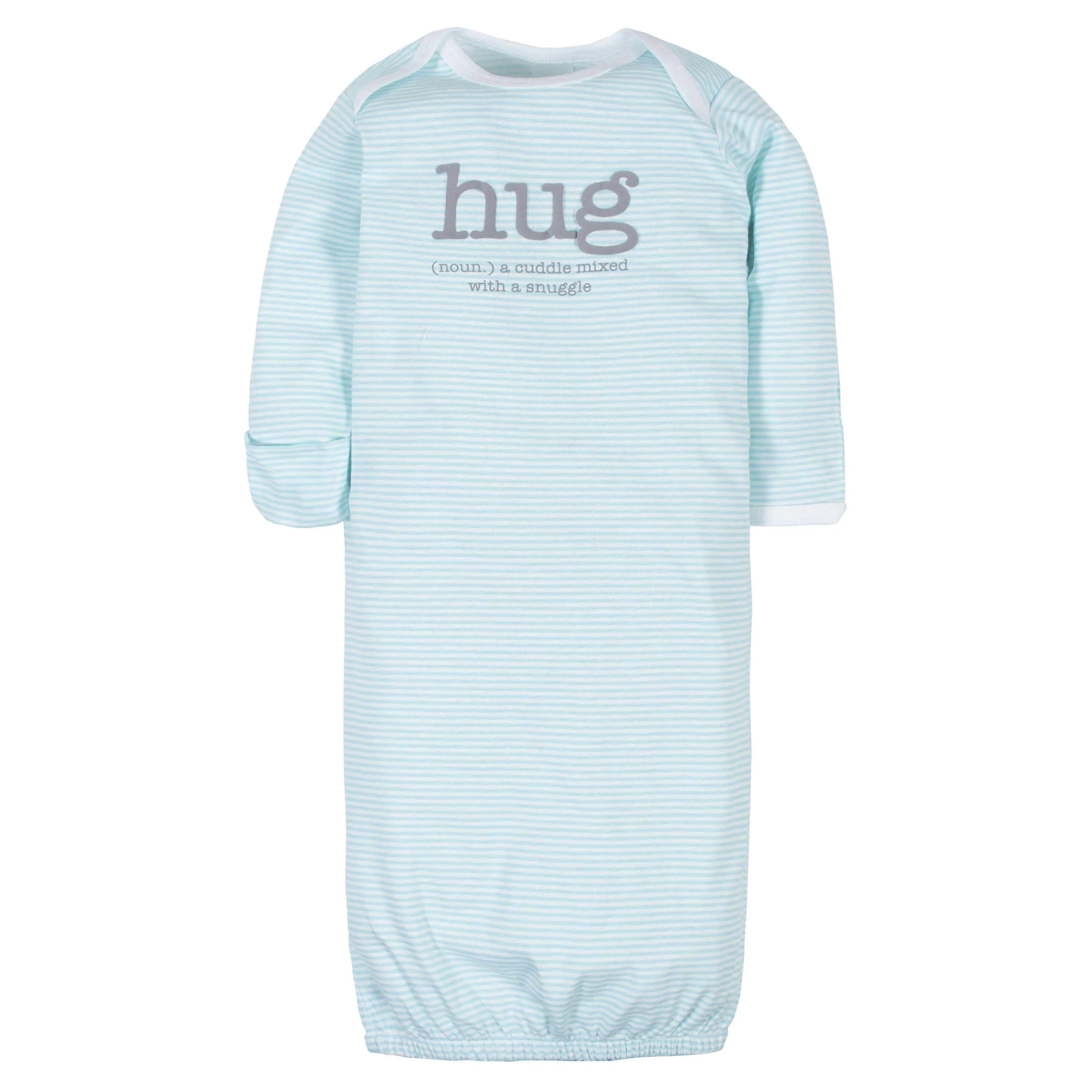 4-Pack Baby Neutral Hugs Gowns