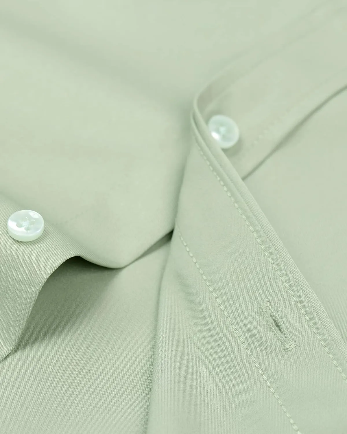Alimens & Gentle Men's Dress Shirts Long Sleeve Wrinkle-Free Stretch Shirts Solid Formal Button Down Shirt with Pocket