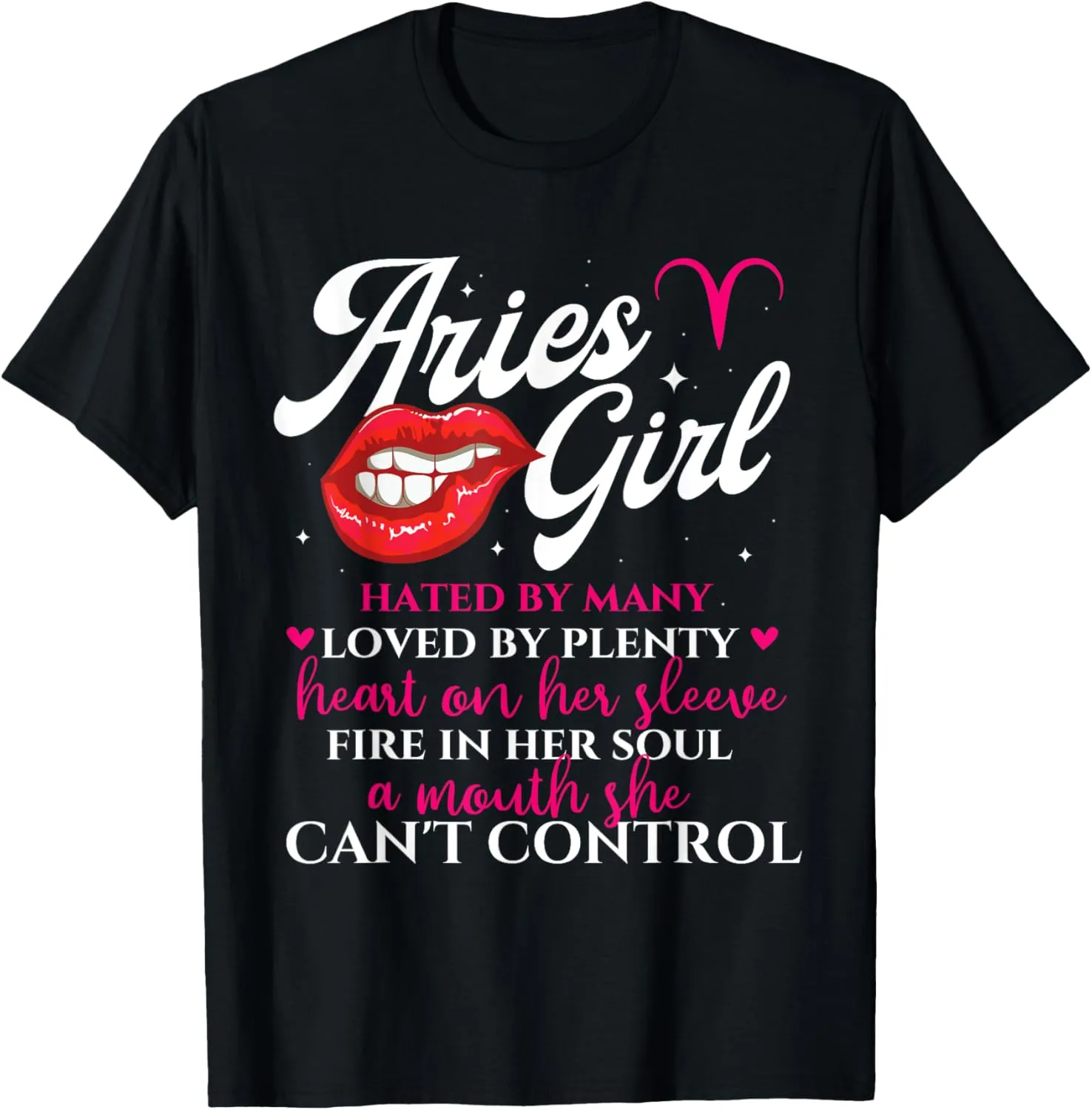Aries Girl - Zodiac Sign Symbol Horoscope Astrology T-Shirt