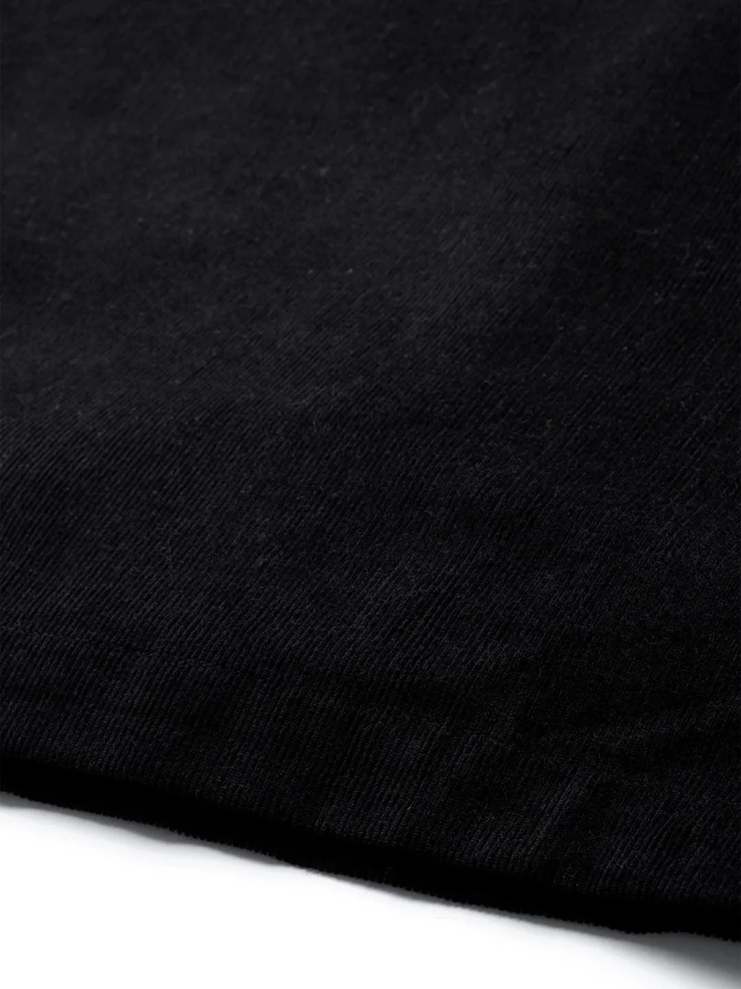 Black Corduroy Side Button Midi Skirt
