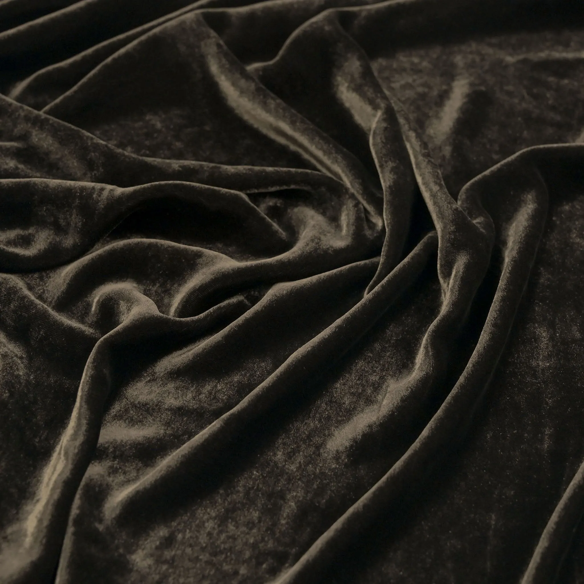 Brown Shiny Velvet Fabric 98841