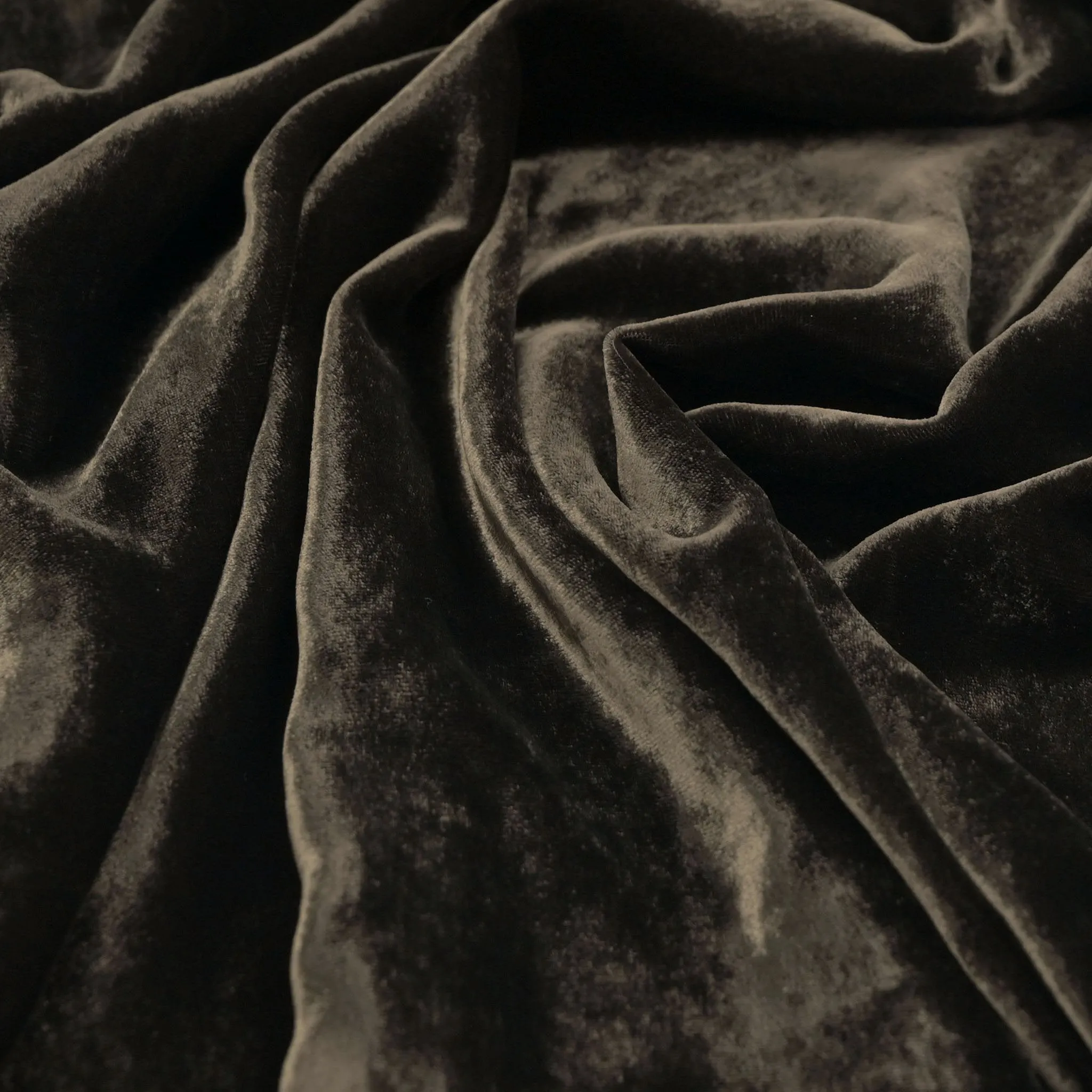 Brown Shiny Velvet Fabric 98841