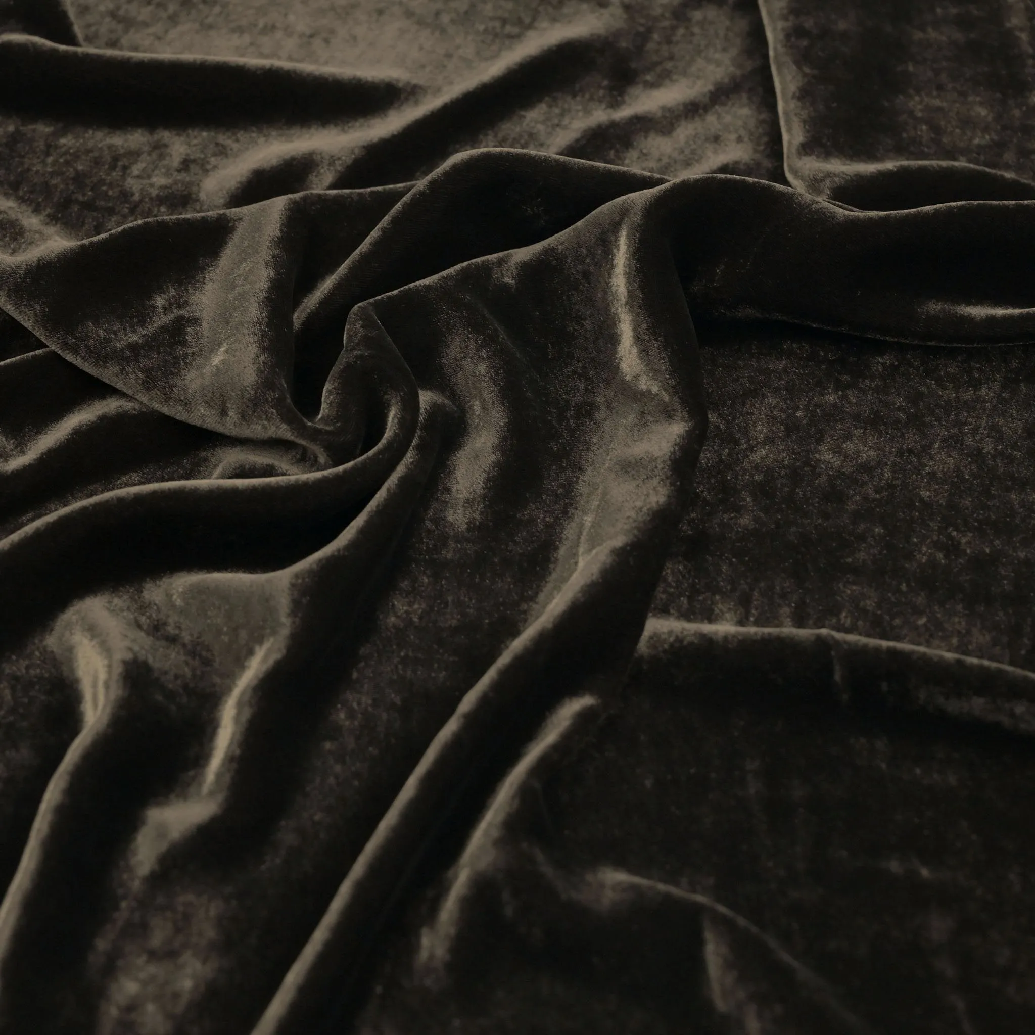 Brown Shiny Velvet Fabric 98841