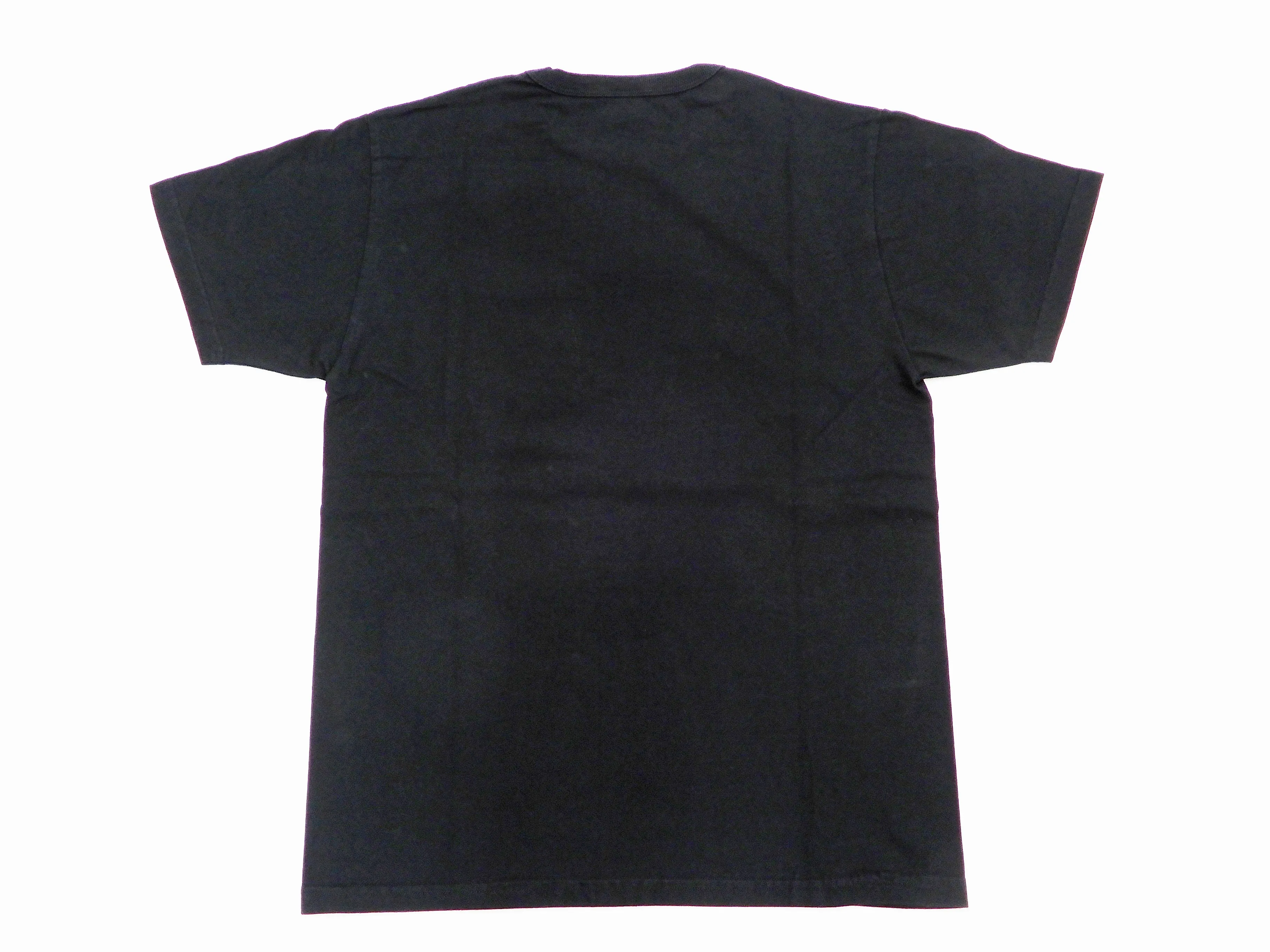 Buzz Rickson T-shirt Men's Short Sleeve Loopwheel Plain Pocket Tee BR78711 Black