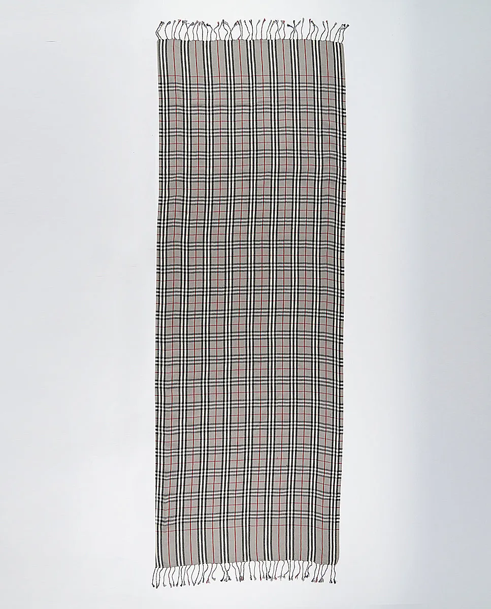 Casually Professional Checks Wool Wrap - Unisex Wrap