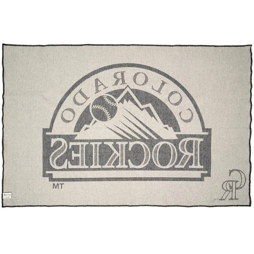 Colorado Rockies Wool Throw Blanket