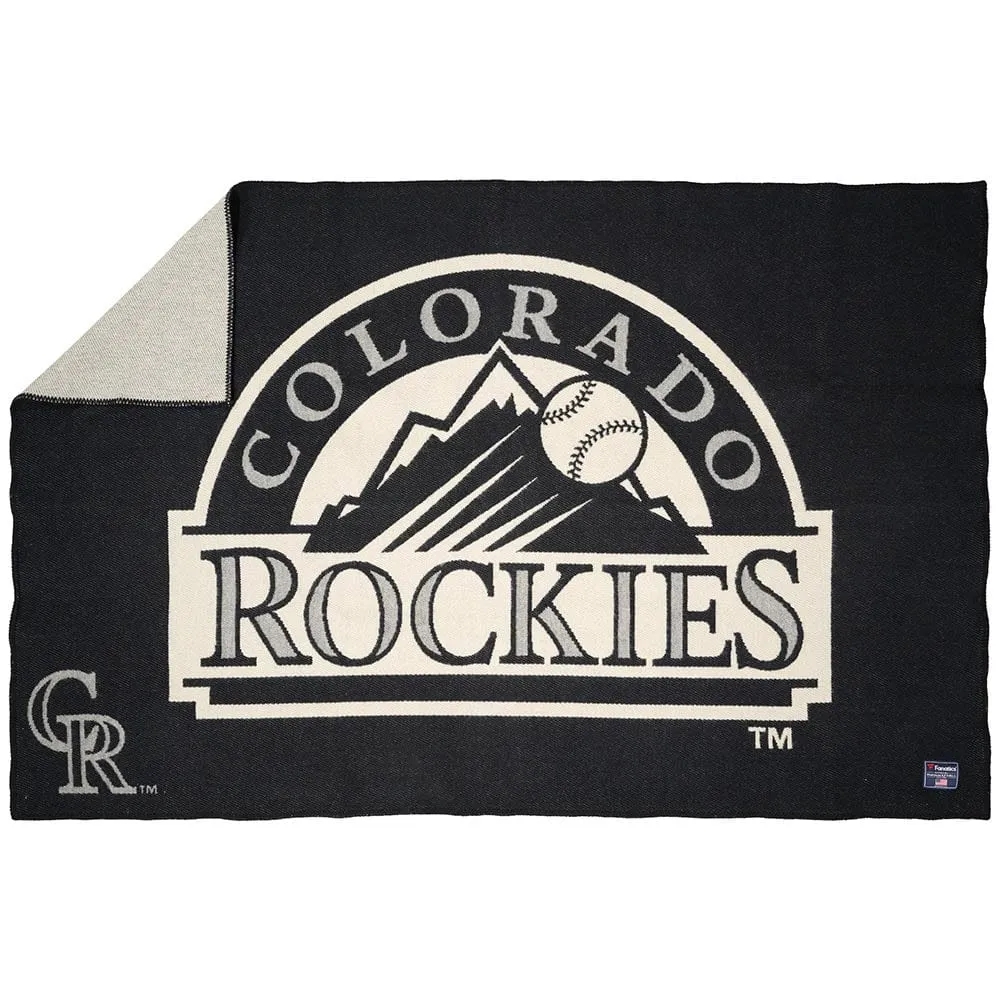 Colorado Rockies Wool Throw Blanket
