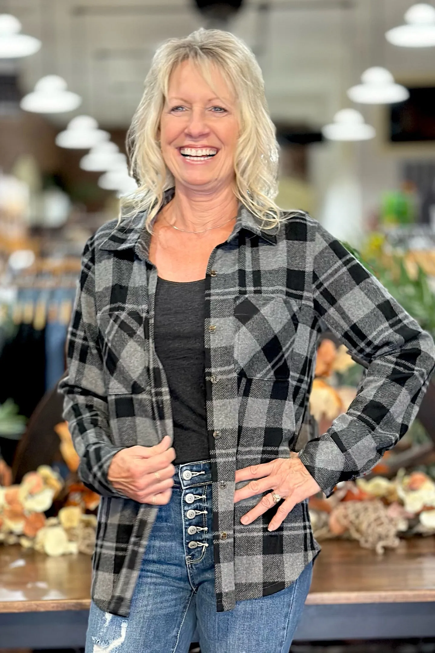 Cozy Soft Plaid Flannel Shacket