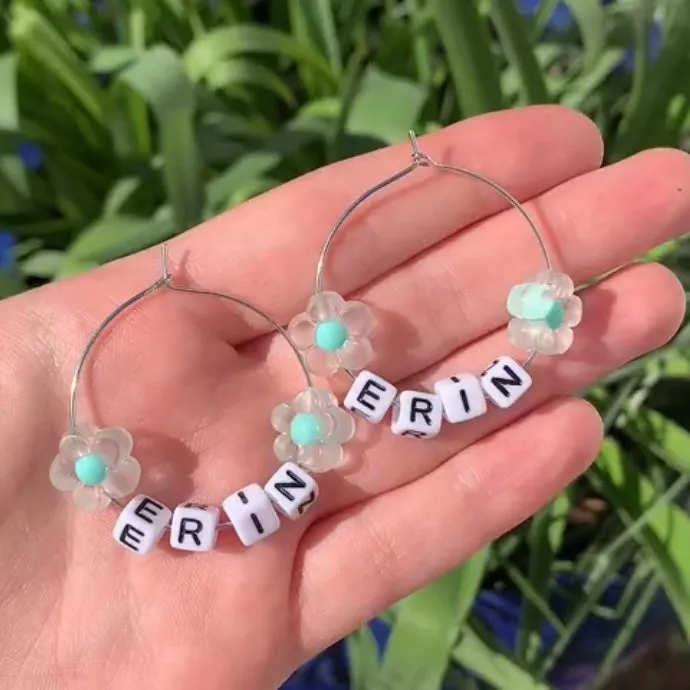 Custom Letter Hoops