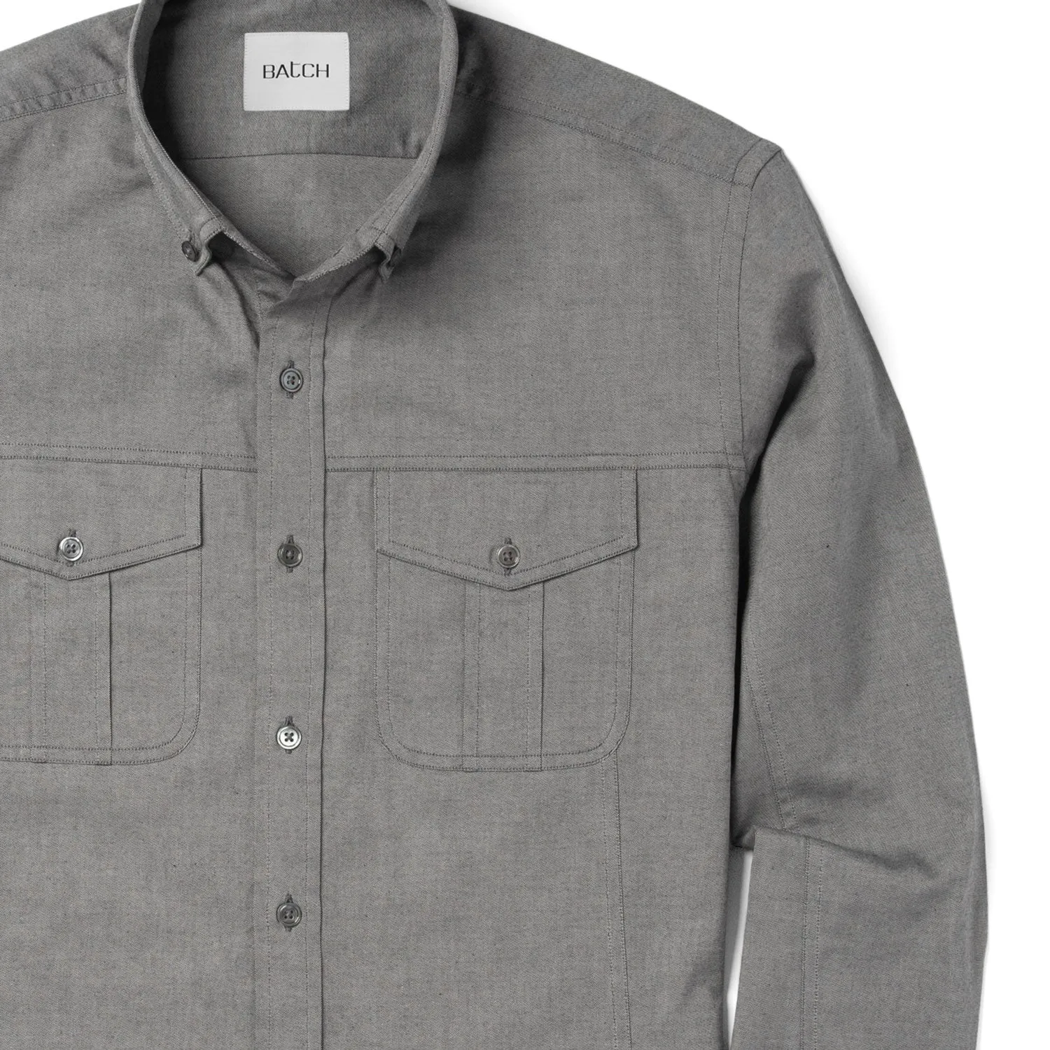Editor Shirt – Flint Gray Oxford