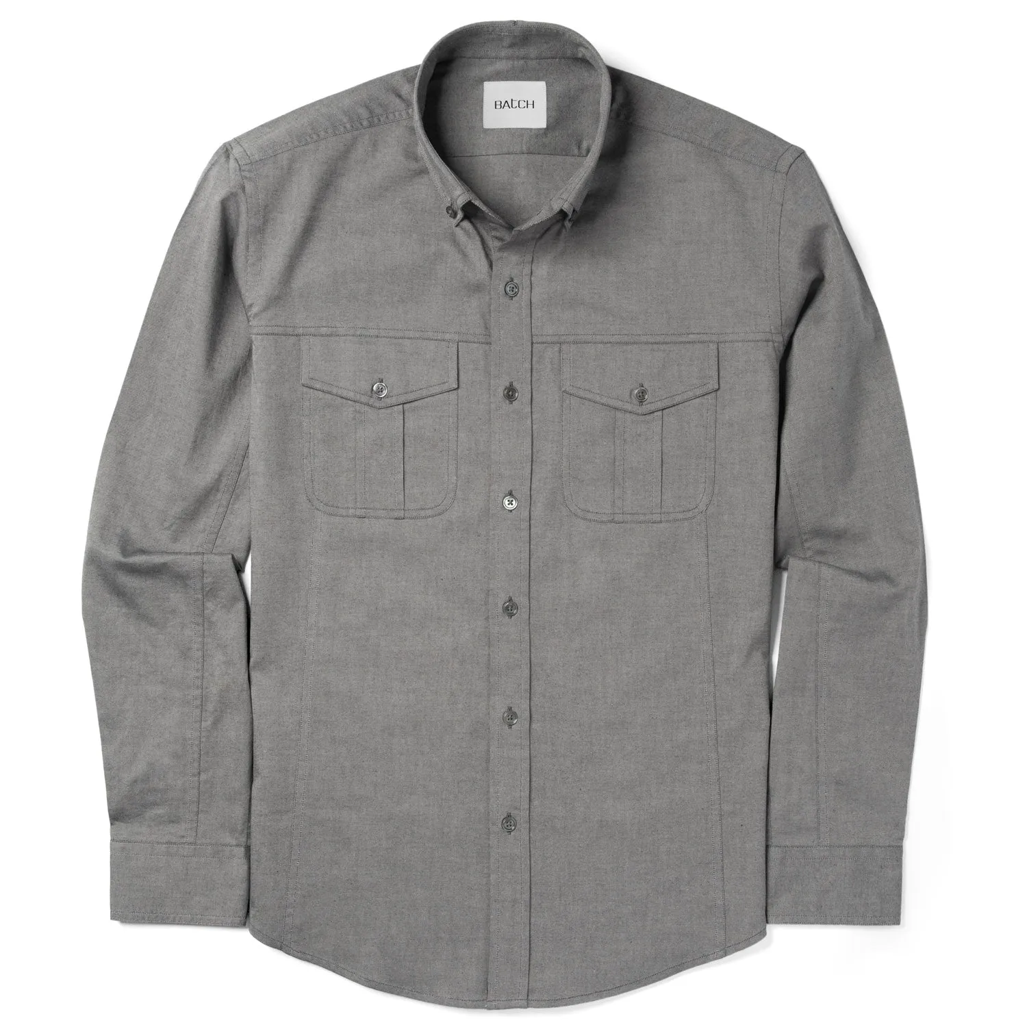 Editor Shirt – Flint Gray Oxford