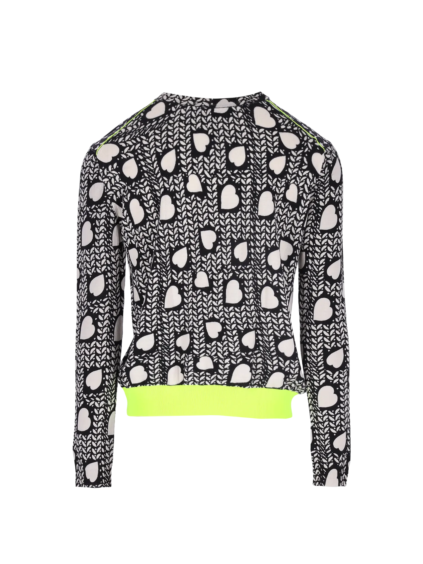 heart-print wool and silk set