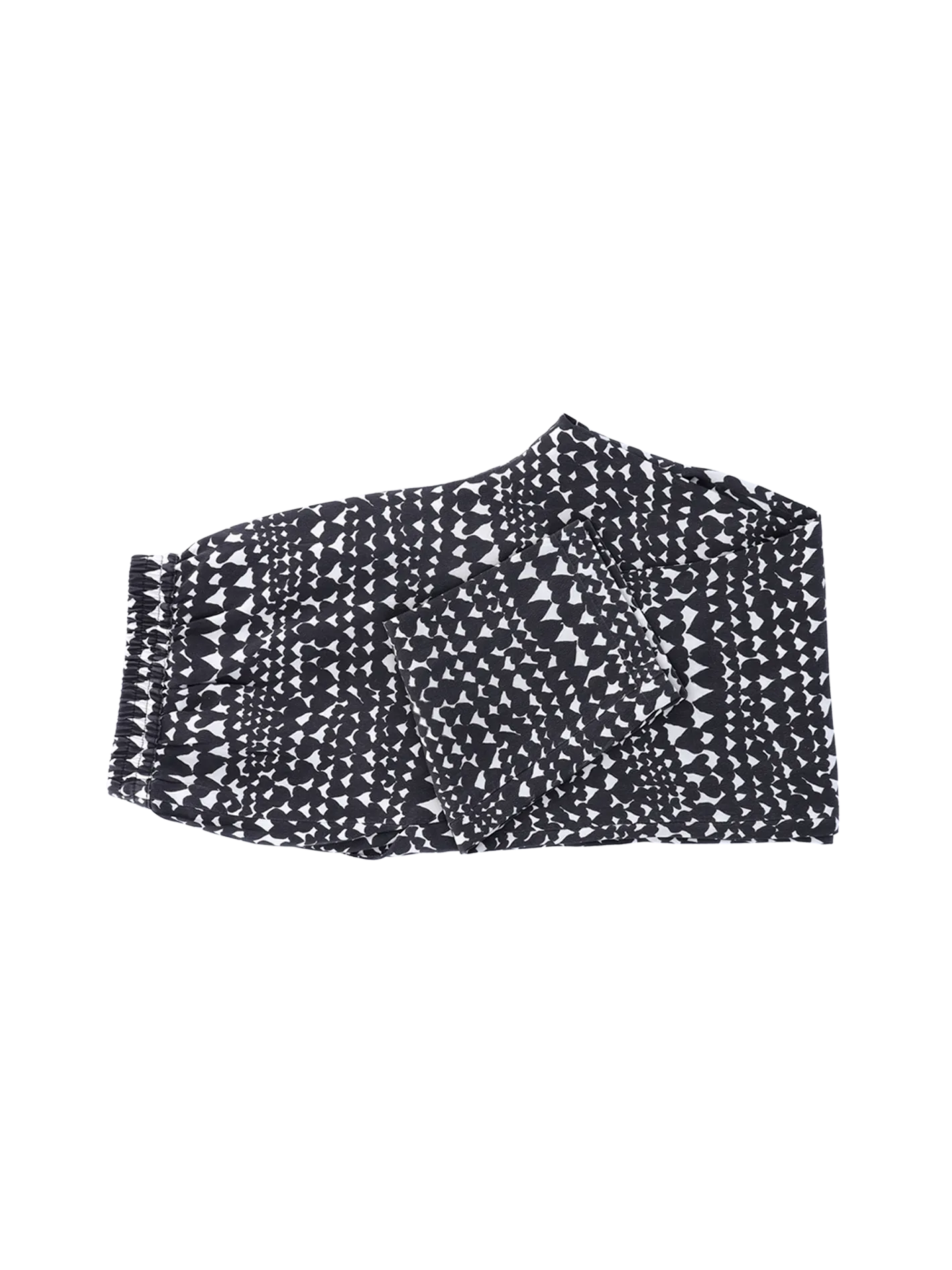 heart-print wool and silk set