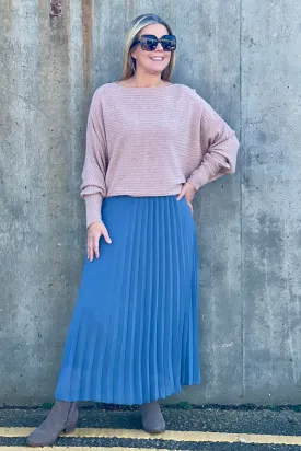 Jenny Ribbed Batwing Jumper | Mocha