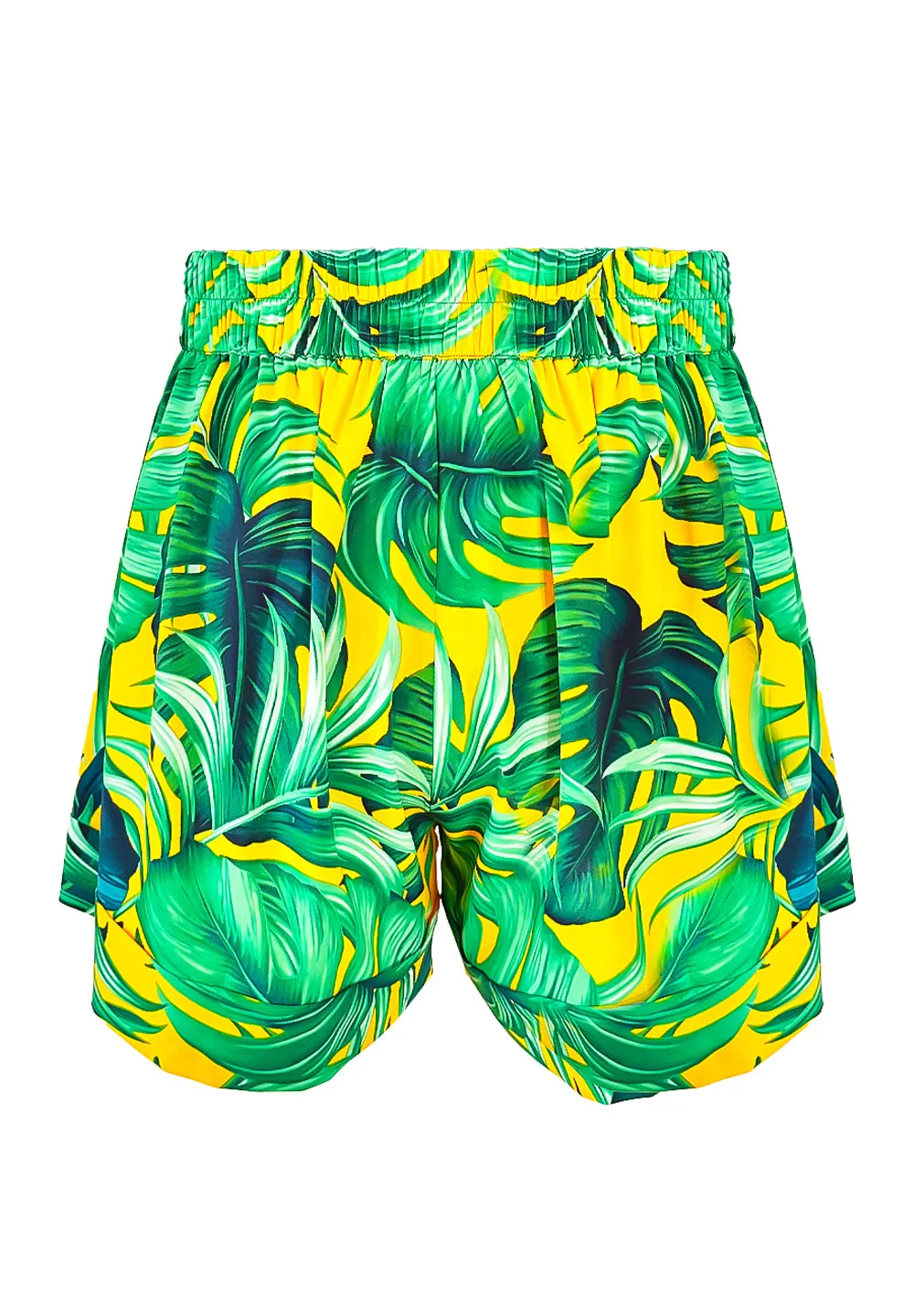 Jungle – Monstera Yellow Havana Shorts