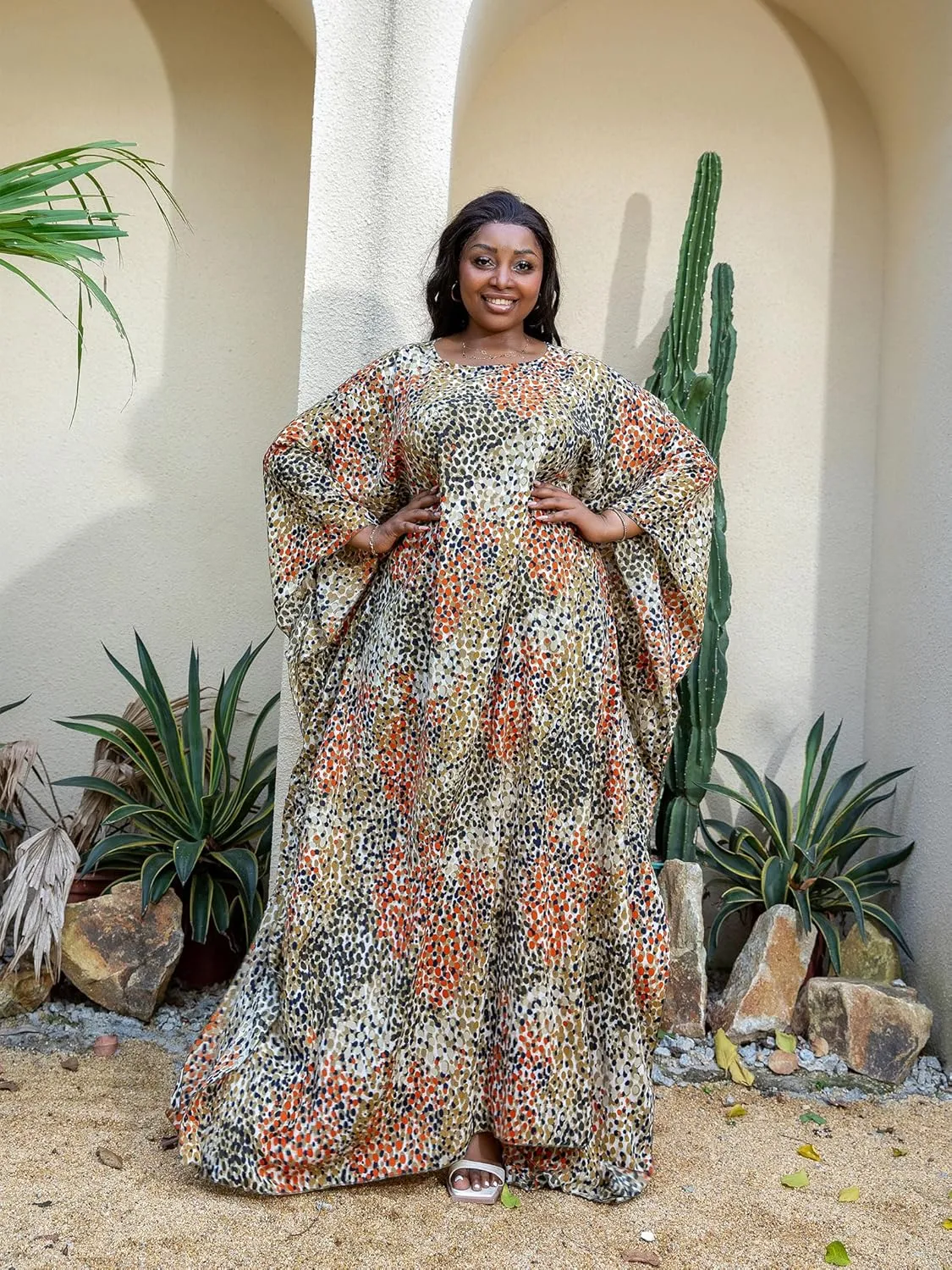 KINIKO Plus Size Kaftan Dresses for Women Caftan Bathing Suit Cover Up Casual Maxi Beach Loungewear Kimono