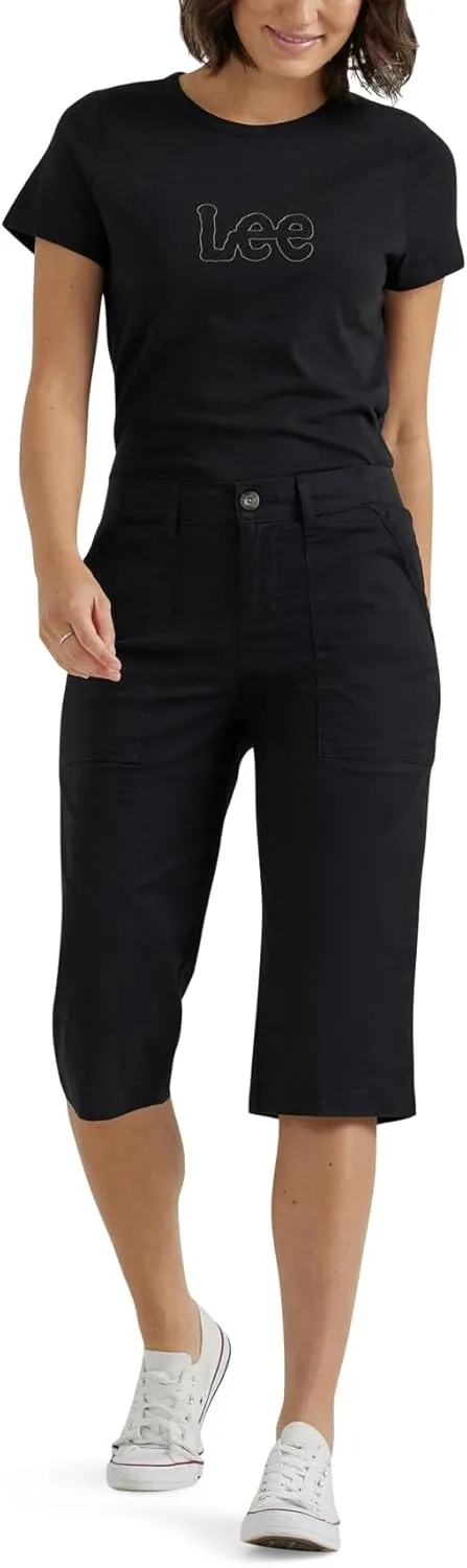 Lee womens Ultra Lux Comfort With Flex-to-go Utility Skimmer Capri Pant