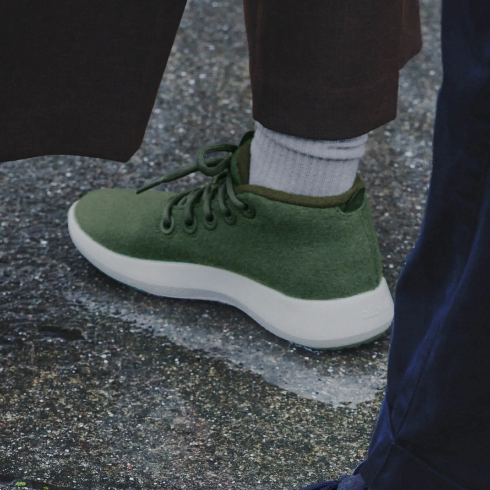 Men's Wool Runner-up Mizzles - Tuke Jo (Cream Sole)