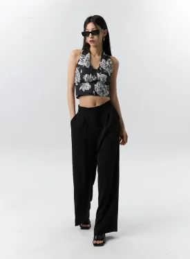 Mid-Rise Tailored Pants IL321
