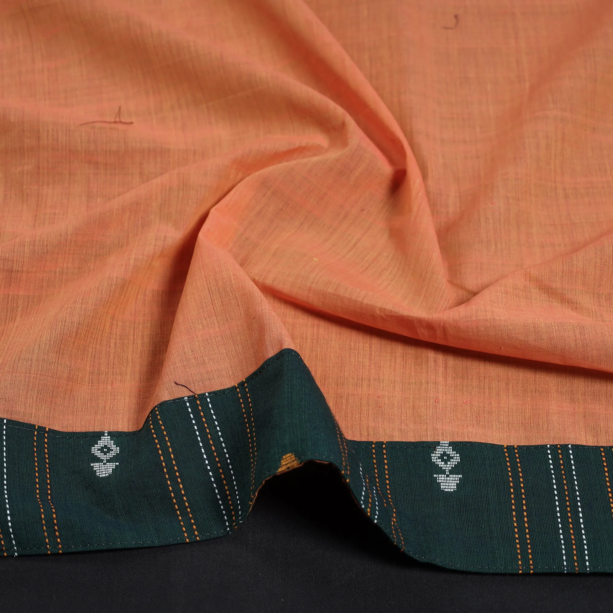 Orange - Plain Cotton Blouse Piece