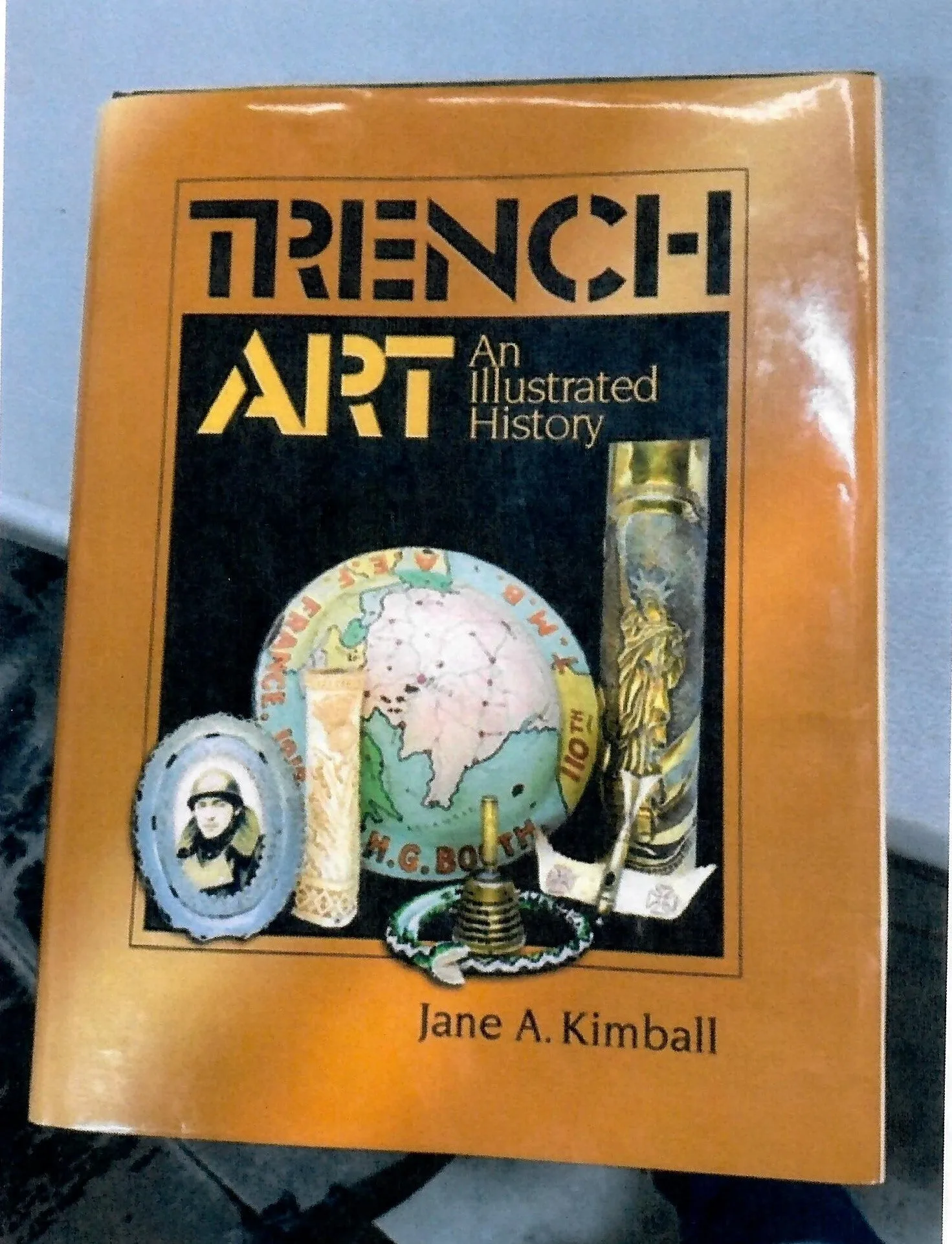 Original German WWI Trench Art Peaked Visor Cap As Featured In The Book “Trench Art, An Illustrated History” by Jane Kimball on Page 173 - “Chateau-Thierry” Engraved