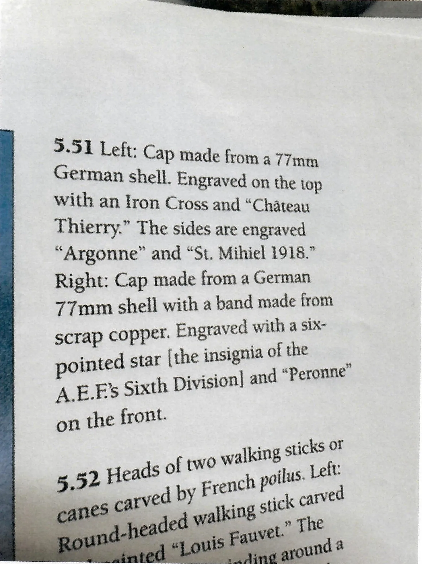 Original German WWI Trench Art Peaked Visor Cap As Featured In The Book “Trench Art, An Illustrated History” by Jane Kimball on Page 173 - “Chateau-Thierry” Engraved