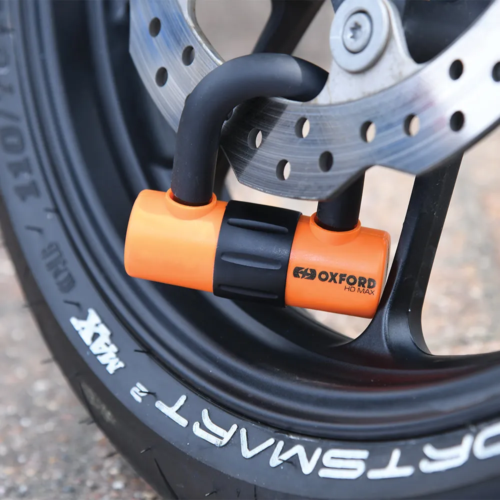 Oxford HD Max Orange Security Motorcycle Disc Lock