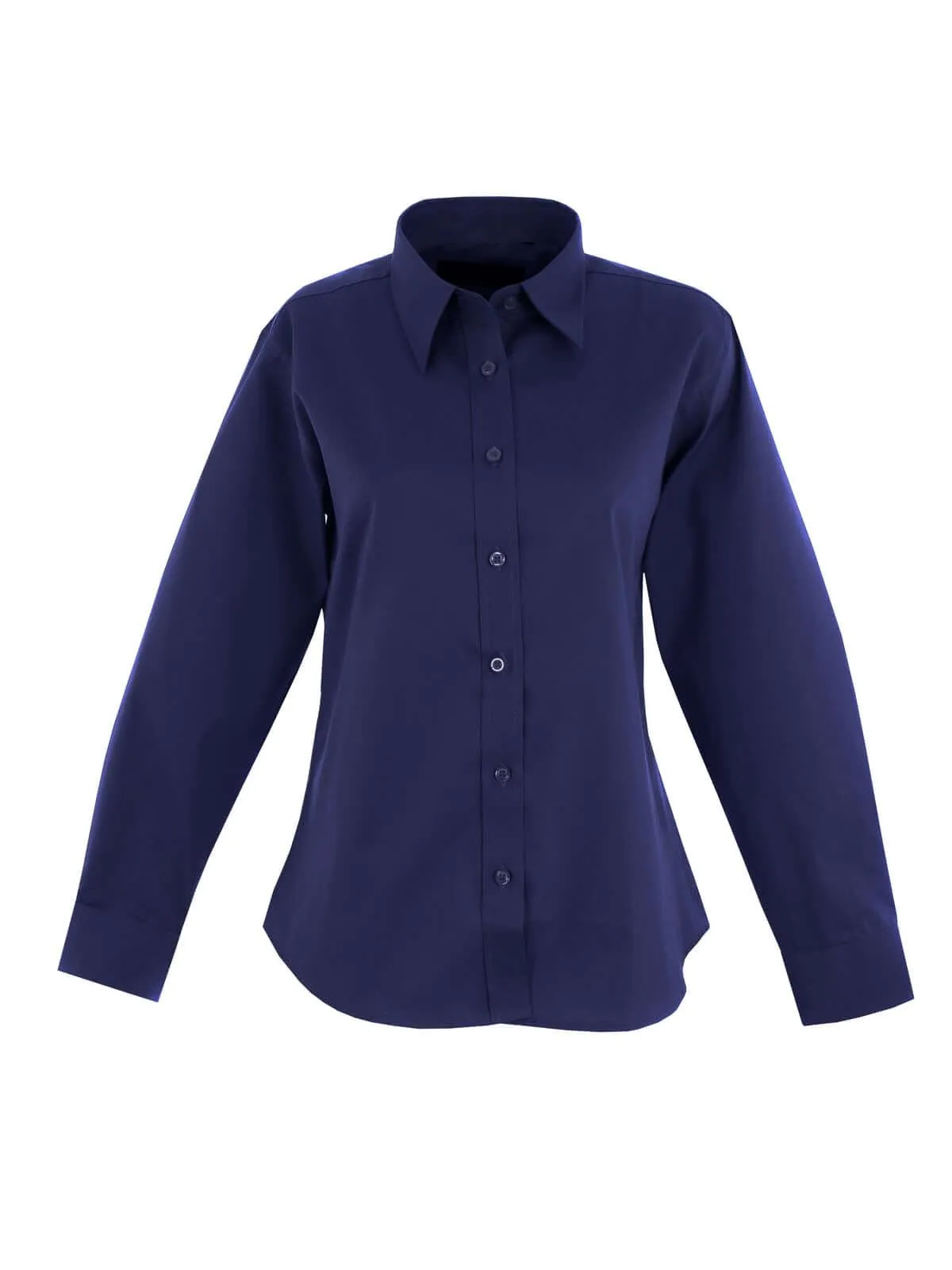 Pegasus Uniform Ladies Pinpoint Oxford Long Sleeve Shirt