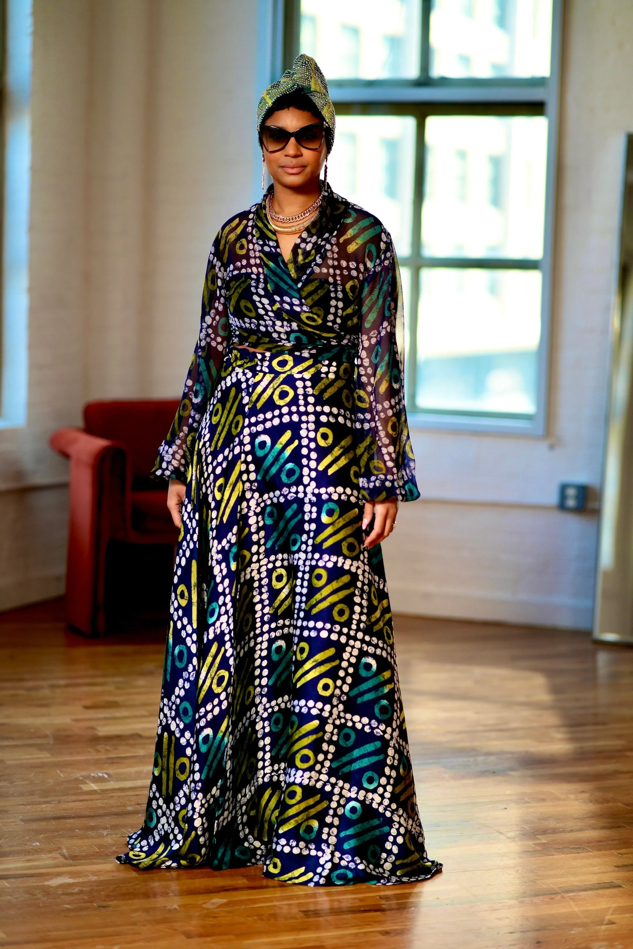 Pre Order:  Akamili Chiffon   Silk Set