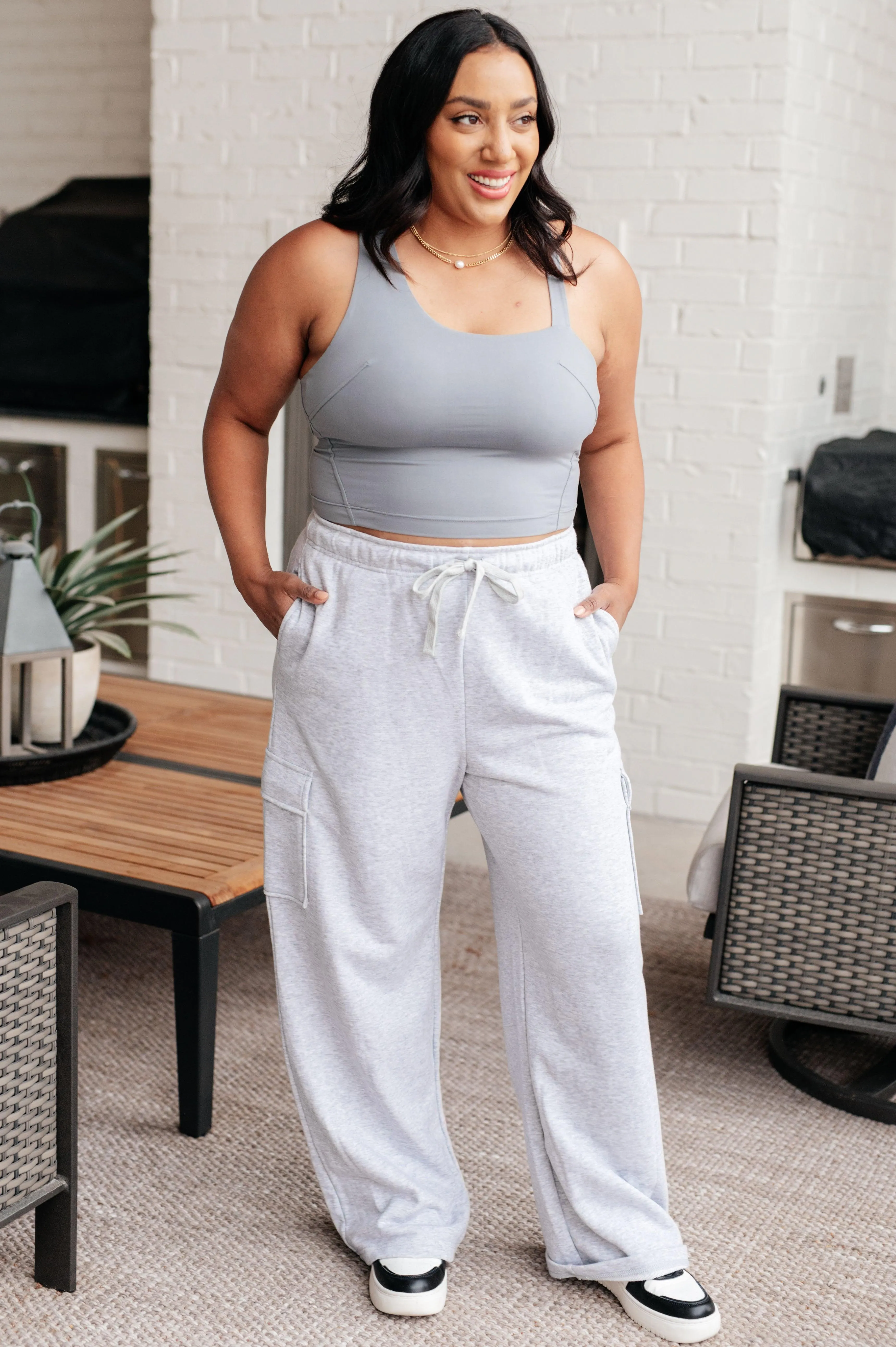 Rae Mode Grey Cargo Sweatpants
