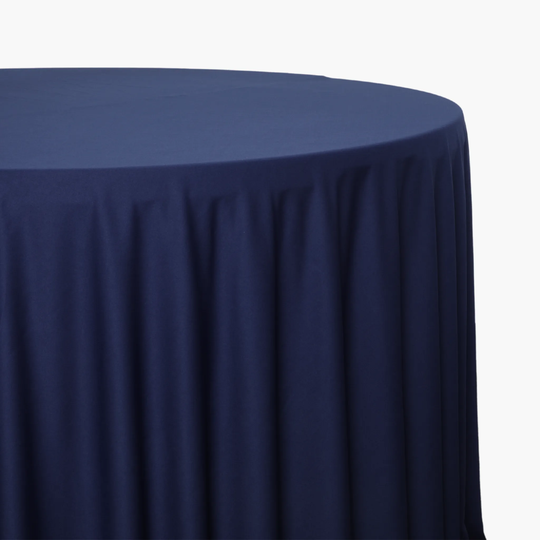 Scuba 108" Round Tablecloth - Navy Blue