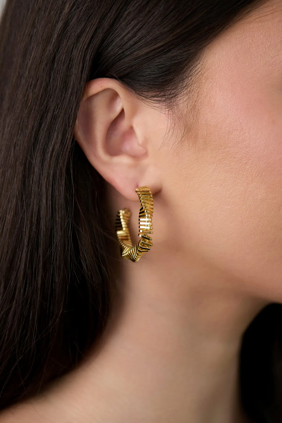 Twisted Multi Hoop Earrings