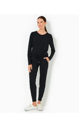 UPF 50  Luxletic 28" Island Mid-Rise Jogger Noir