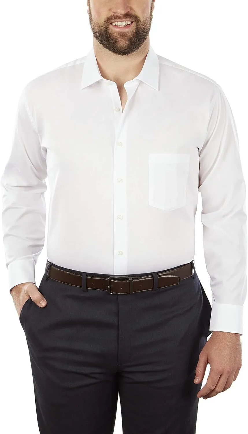 Van Heusen Men's Big and Tall Flex Collar Stretch Dress Shirt - Amazon Exclusive