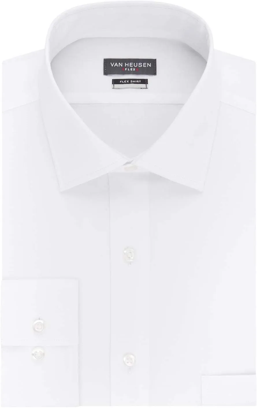 Van Heusen Men's Big and Tall Flex Collar Stretch Dress Shirt - Amazon Exclusive