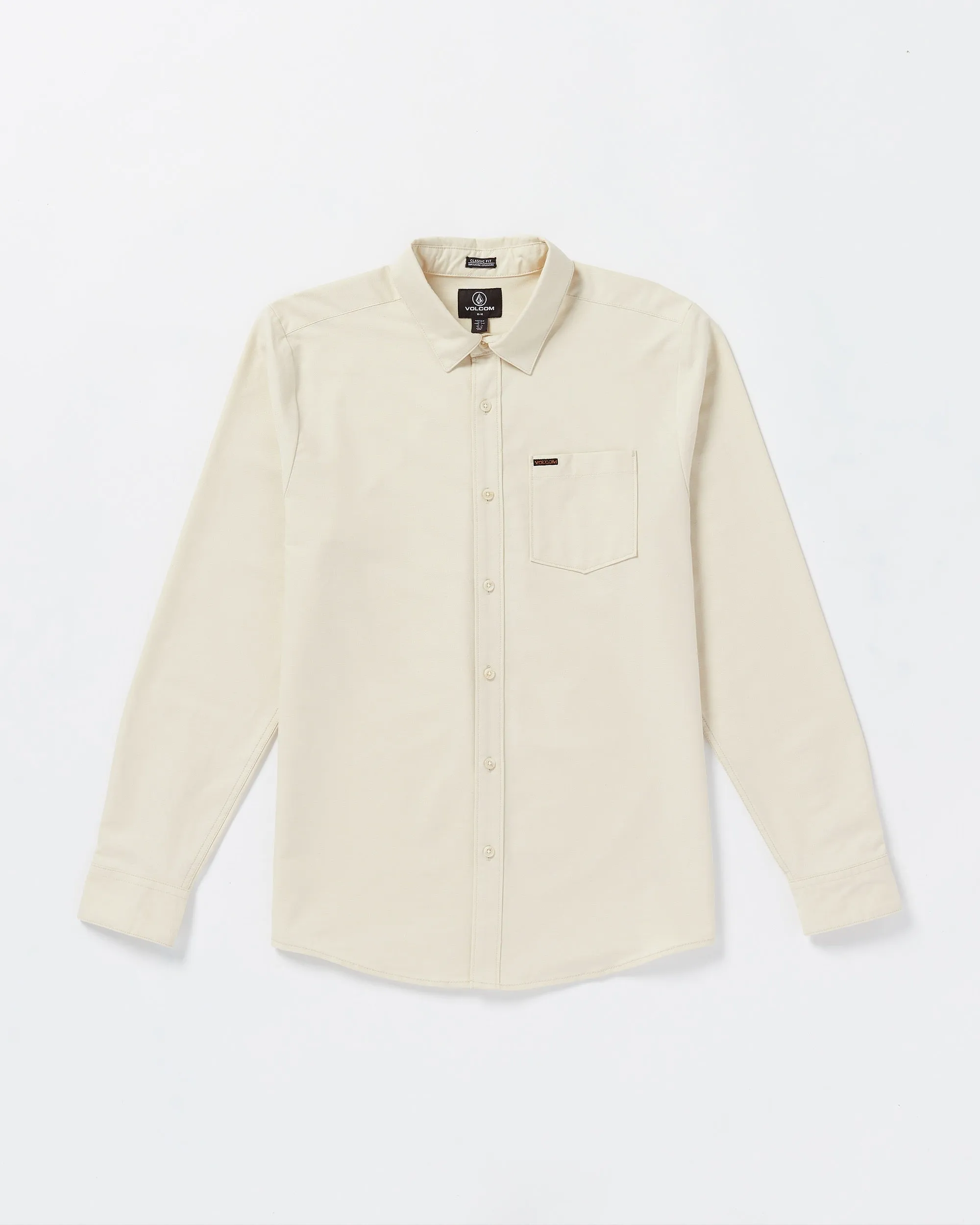 Veeco Oxford Long Sleeve Shirt - Dirty White