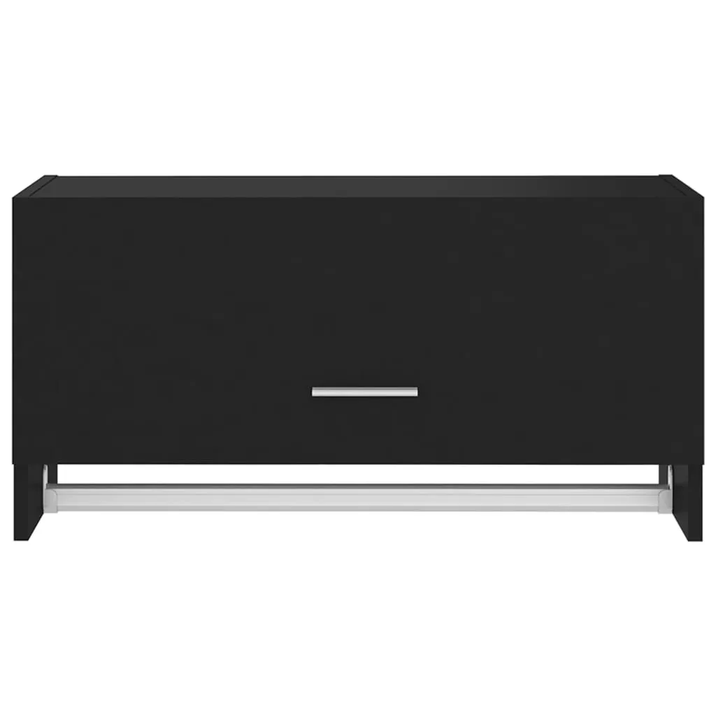 Wardrobe Black 70x32.5x35 cm Engineered Wood