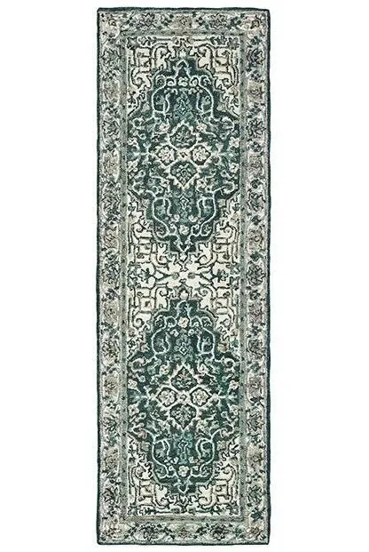 Zahra 75506 Grey/Blue Rug